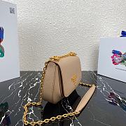 Prada Sidonie Leather Shoulder Bag 1BD275 Beige  - 3