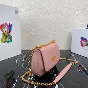 Prada Sidonie Leather Shoulder Bag 1BD275 Pink  - 2