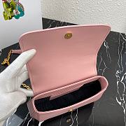 Prada Sidonie Leather Shoulder Bag 1BD275 Pink  - 3