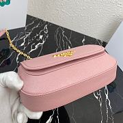 Prada Sidonie Leather Shoulder Bag 1BD275 Pink  - 4