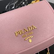 Prada Sidonie Leather Shoulder Bag 1BD275 Pink  - 5