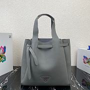 Prada Grey Leather Tote 1BG339 - 1