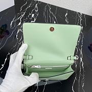 Prada Brushed Leather Shoulder Bag Green 1BD307  - 3