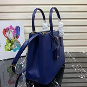 Prada Medium Galleria Saffiano Leather Bag Blue 1BA232  - 5