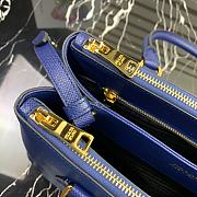 Prada Medium Galleria Saffiano Leather Bag Blue 1BA232  - 3