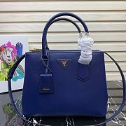 Prada Medium Galleria Saffiano Leather Bag Blue 1BA232  - 1