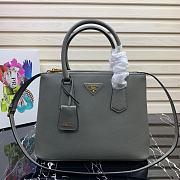 Prada Medium Galleria Saffiano Leather Bag Grey 1BA232 - 1