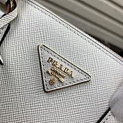 Prada Medium Galleria Saffiano Leather Bag White 1BA232 - 2