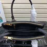 Prada Medium Galleria Saffiano Leather Bag Black 1BA232  - 6