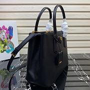 Prada Medium Galleria Saffiano Leather Bag Black 1BA232  - 5