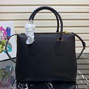 Prada Medium Galleria Saffiano Leather Bag Black 1BA232  - 4