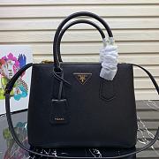 Prada Medium Galleria Saffiano Leather Bag Black 1BA232  - 1