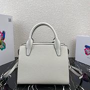 Prada Medium Saffiano Leather Bag White 1BA297 - 4