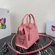 Prada Medium Saffiano Leather Bag Pink 1BA297 - 4