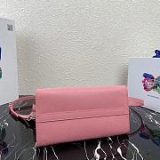 Prada Medium Saffiano Leather Bag Pink 1BA297 - 3