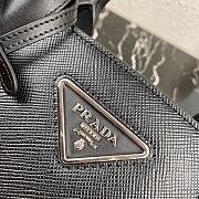 Prada Medium Saffiano Leather Bag Black 1BA297  - 6