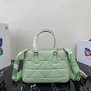 Prada Small Quilted Lambskin Galleria Bag 1BA863 Green   - 2