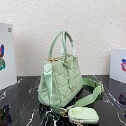 Prada Small Quilted Lambskin Galleria Bag 1BA863 Green   - 6