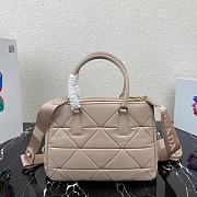 Prada Small Quilted Lambskin Galleria Bag 1BA863 Beige   - 5