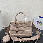 Prada Small Quilted Lambskin Galleria Bag 1BA863 Beige   - 1