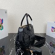 Prada Small Quilted Lambskin Galleria Bag 1BA863 Black  - 5