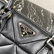 Prada Small Quilted Lambskin Galleria Bag 1BA863 Black  - 6