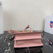 PRADA Saffiano Leather Symbole Bag (Pink) 1BD270  - 4