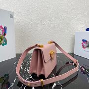 PRADA Saffiano Leather Symbole Bag (Pink) 1BD270  - 5