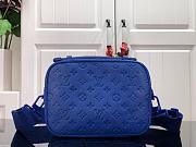 Louis Vuitton S Lock A4 Pouch Taurillon Monogram Blue M80582  - 3