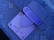 Louis Vuitton S Lock Messenger Taurillon Monogram Blue M58489  - 2