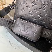 Louis Vuitton Duo Messenger Monogram Shadow in Black M69827 - 4