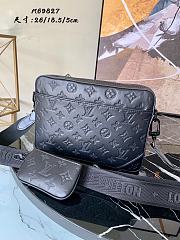 Louis Vuitton Duo Messenger Monogram Shadow in Black M69827 - 1