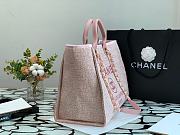 Chanel Deauville Pink Canvas Shopping Tote 38cm - 6