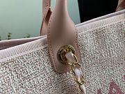 Chanel Deauville Pink Canvas Shopping Tote 38cm - 3