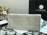 Chanel Deauville White Canvas Shopping Tote 38cm - 6