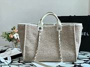 Chanel Deauville Gray Canvas Shopping Tote 38cm - 3