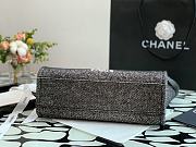 Chanel Deauville Black Canvas/Lambskin Shopping Tote 34cm - 4