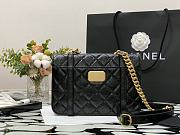Chanel Flap Bag Aged Calfskin & Gold-Tone Metal Black AS2696  - 2
