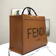 Fendi Sunshine Large Brown Leather Shopper 8BH372ABVLF0PWZ - 6
