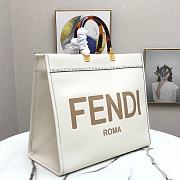 Fendi Sunshine Large White Leather Shopper 8BH372ABVLF0K7E - 6