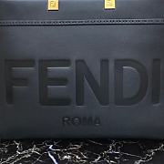 Fendi Sunshine Medium Black Leather Shopper   - 6