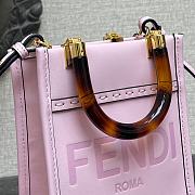 Fendi Mini Sunshine Shopper Pink Leather Mini-Bag 8BS051ABVLF0NVJ  - 2