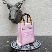 Fendi Mini Sunshine Shopper Pink Leather Mini-Bag 8BS051ABVLF0NVJ  - 3