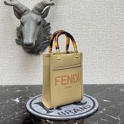 Fendi Mini Sunshine Shopper Beige Leather Mini-Bag  - 5