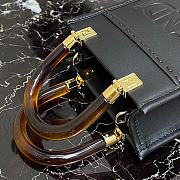 Fendi Mini Sunshine Shopper Black Leather Mini-Bag  - 3
