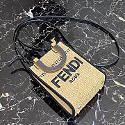 Fendi Mini Sunshine Shopper Braided Straw Mini-Bag 8BS051AFQPF0VPJ  - 3