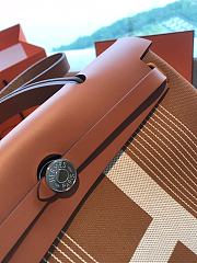 Hermès Herbag Cloth Handbag Brown In Cloth - 4