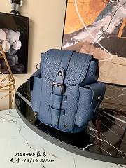 LV Christopher XS Taurillon Leather in Navy Blue M58495  - 1