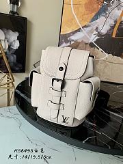 LV Christopher XS Taurillon Leather in White M58495  - 1