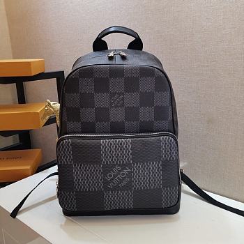 Louis Vuitton Campus Backpack Damier Graphite Canvas in Black LV N50009 